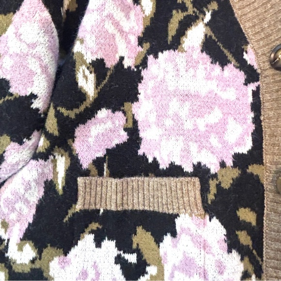 Gemma + Jane Oversized Floral Jacquard Cardigan Size Extra Large - Picture 10 of 10